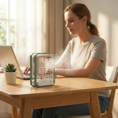 Usb misting desk fan - summer product