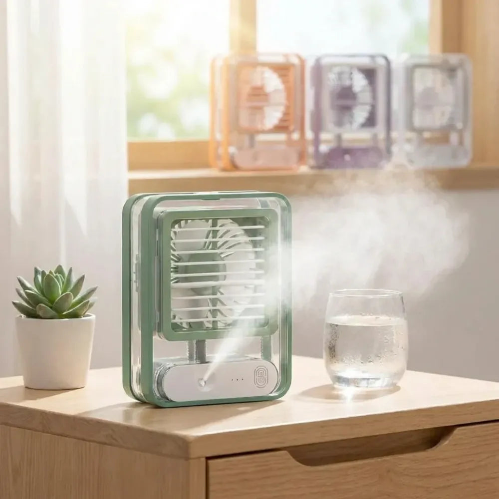 Usb misting desk fan - summer product