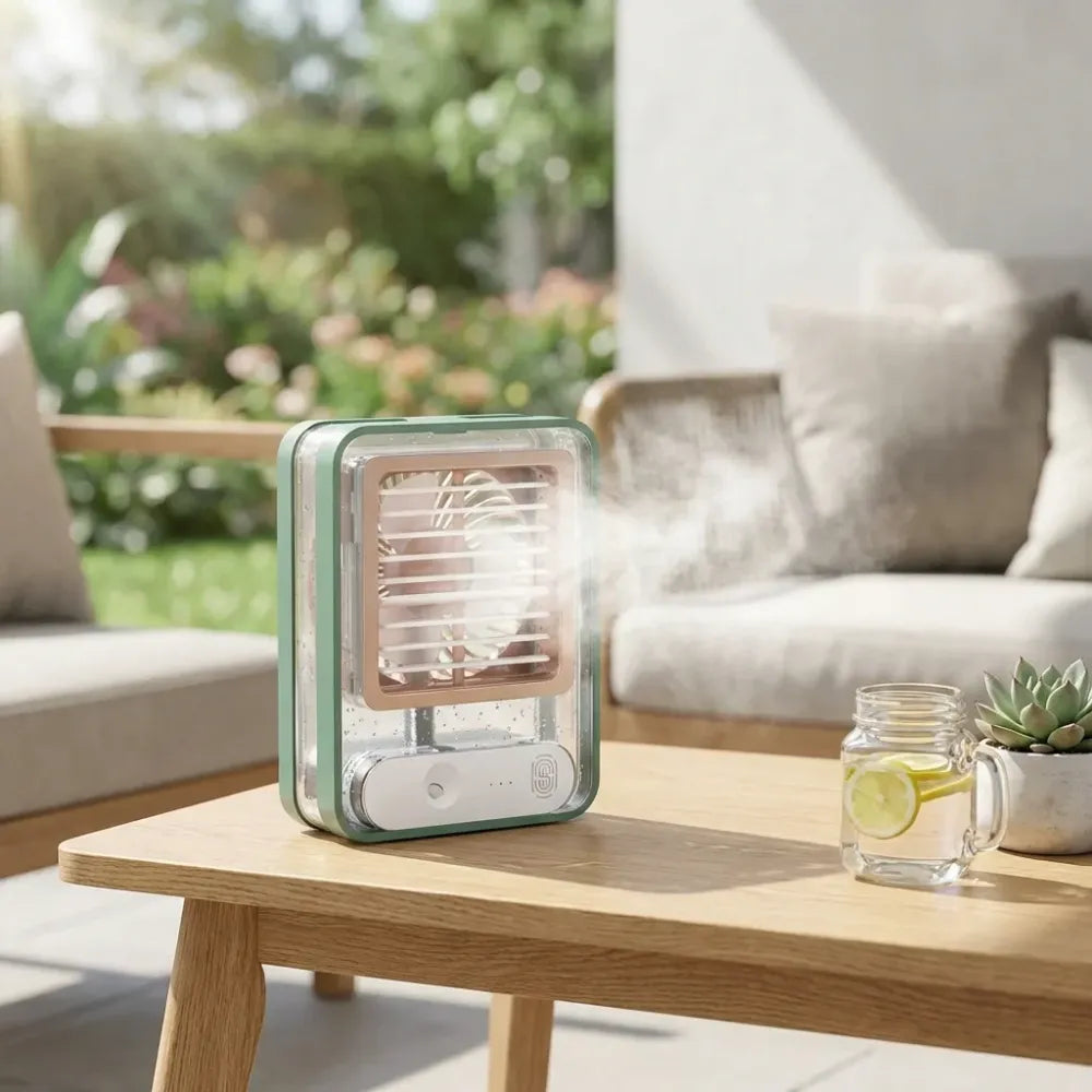 Usb misting desk fan - summer product