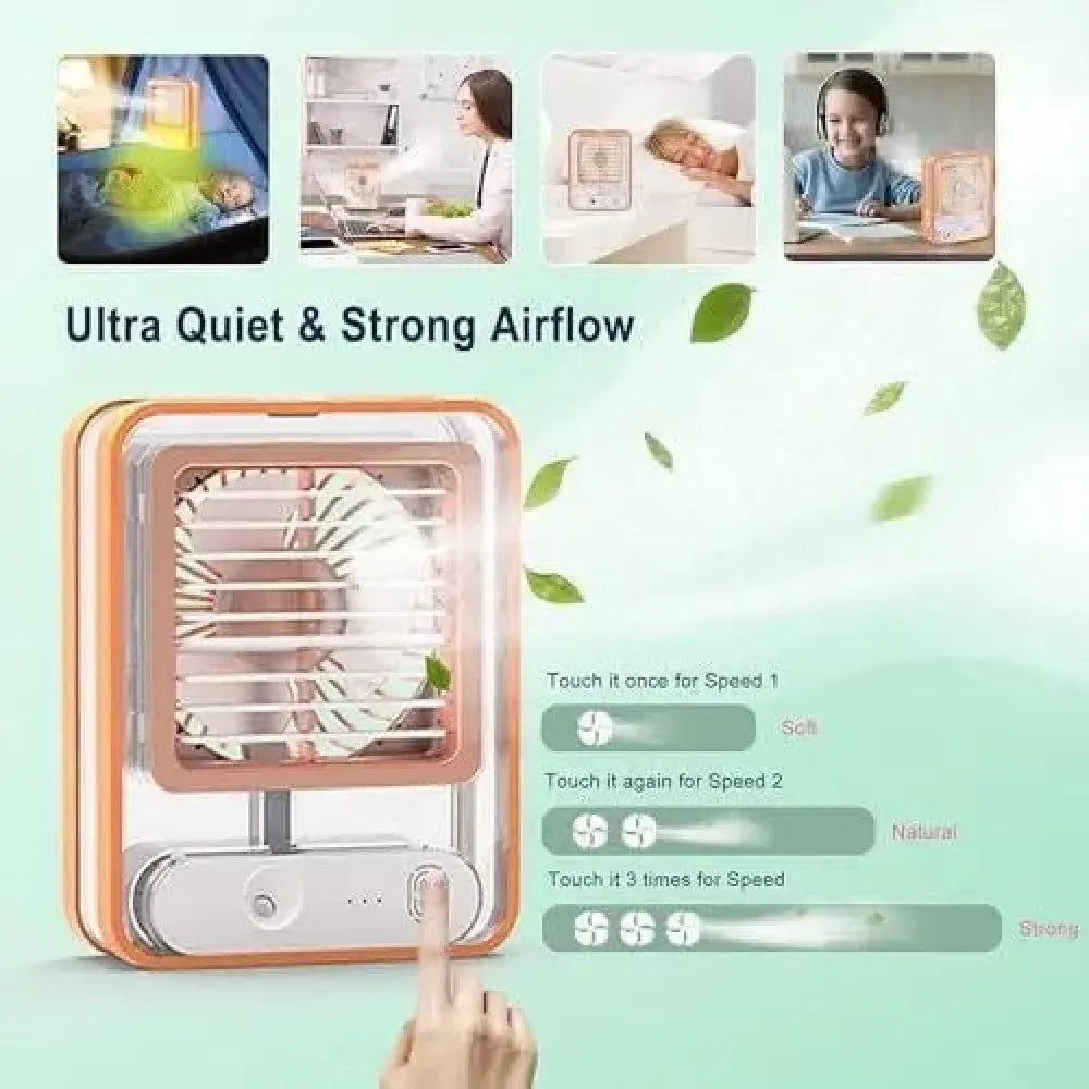 Usb misting desk fan - summer product