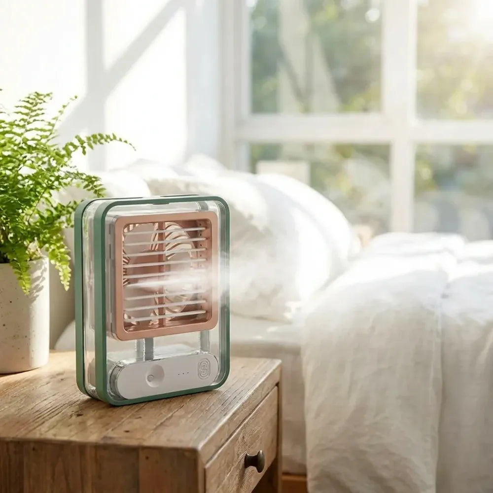 Usb misting desk fan - summer product