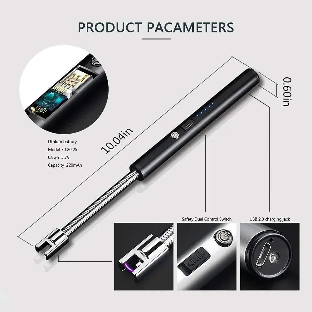 Usb plasma rechargeable electric lighter for kitchen