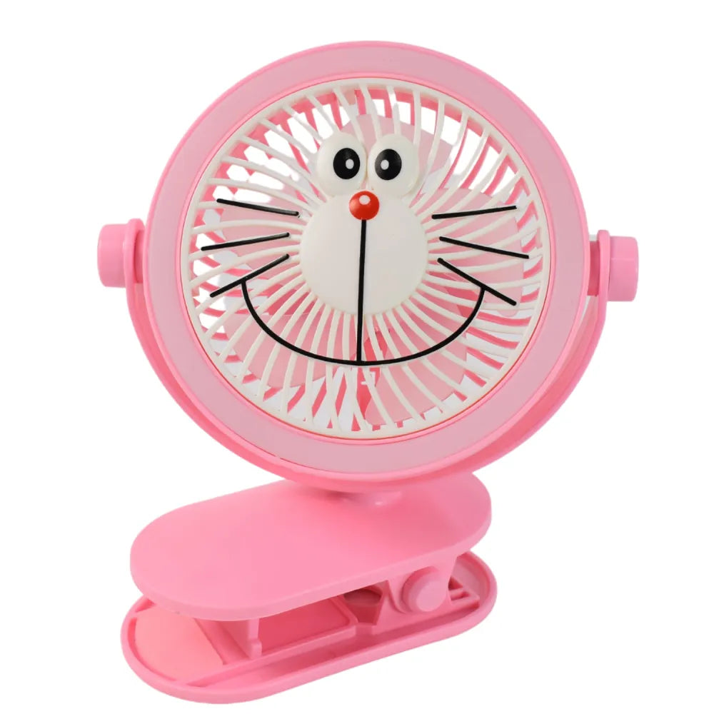 Usb portable mini desk fan with light personal table for office school home use (1 pc) - improvement
