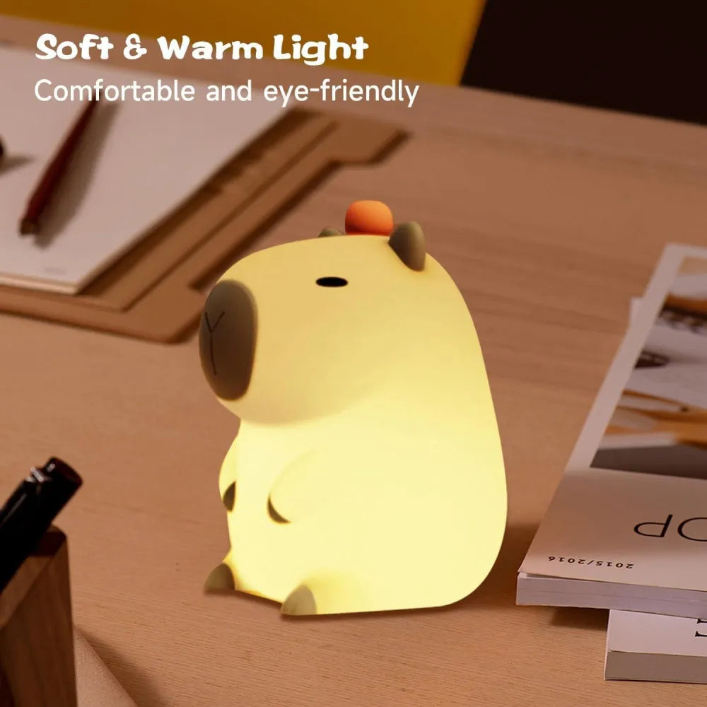 Usb rechargable capybara night light