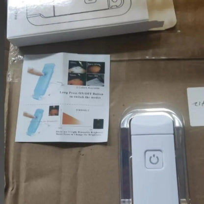 Usb rechargeable book reading light with brightness adjustable for eye-protection