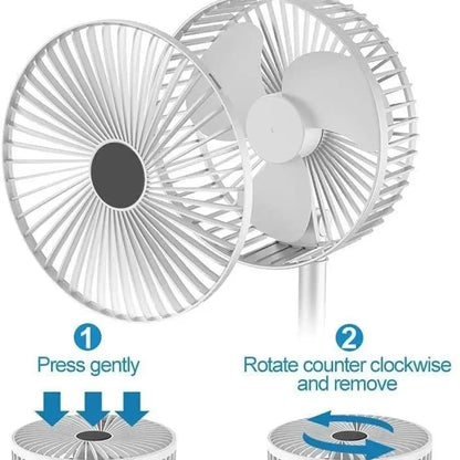 Usb rechargeable desk fan