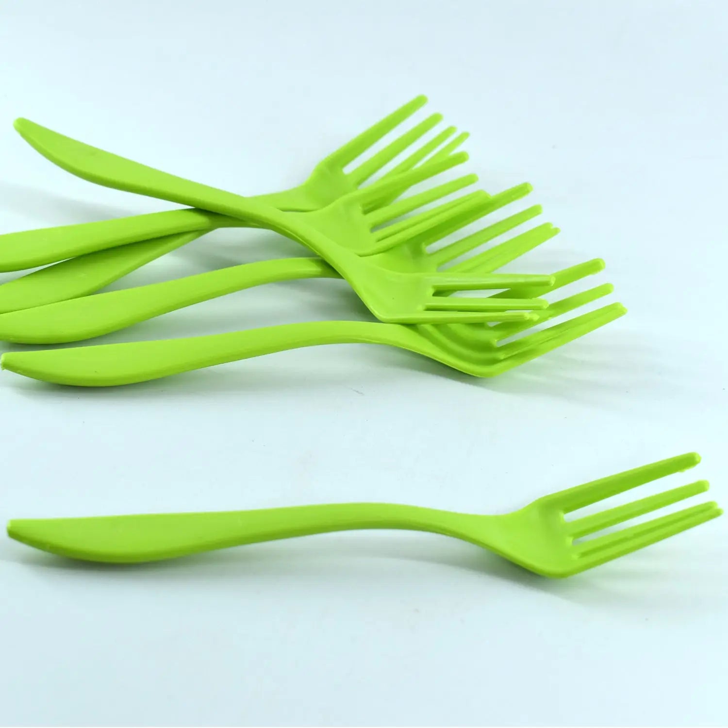 Plastic serving fork set