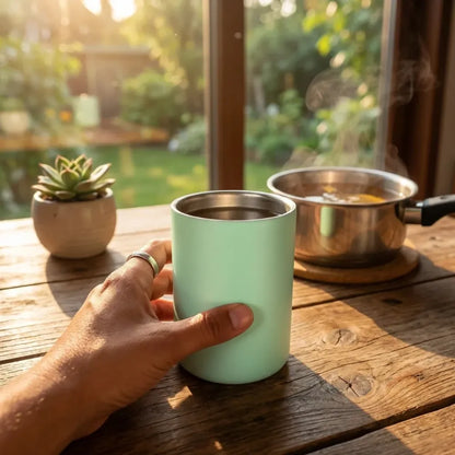 Vacuum insulated stainless mug - home improvement