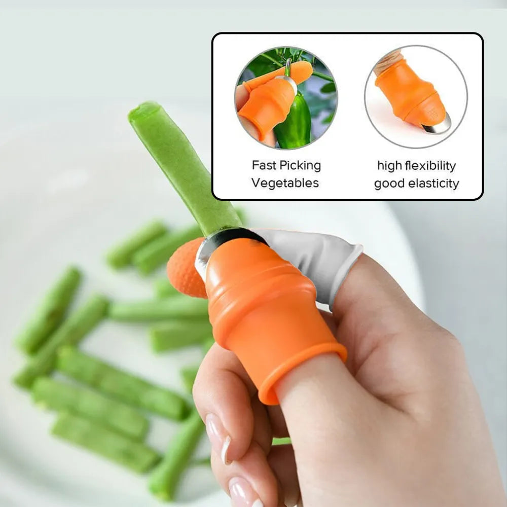 Vegetable thumb cutter - home & kitchen