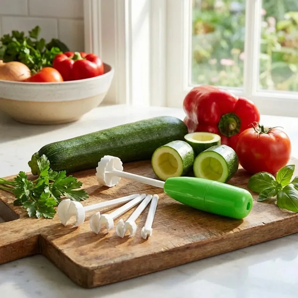 Veggie coring drill - kitchen tool