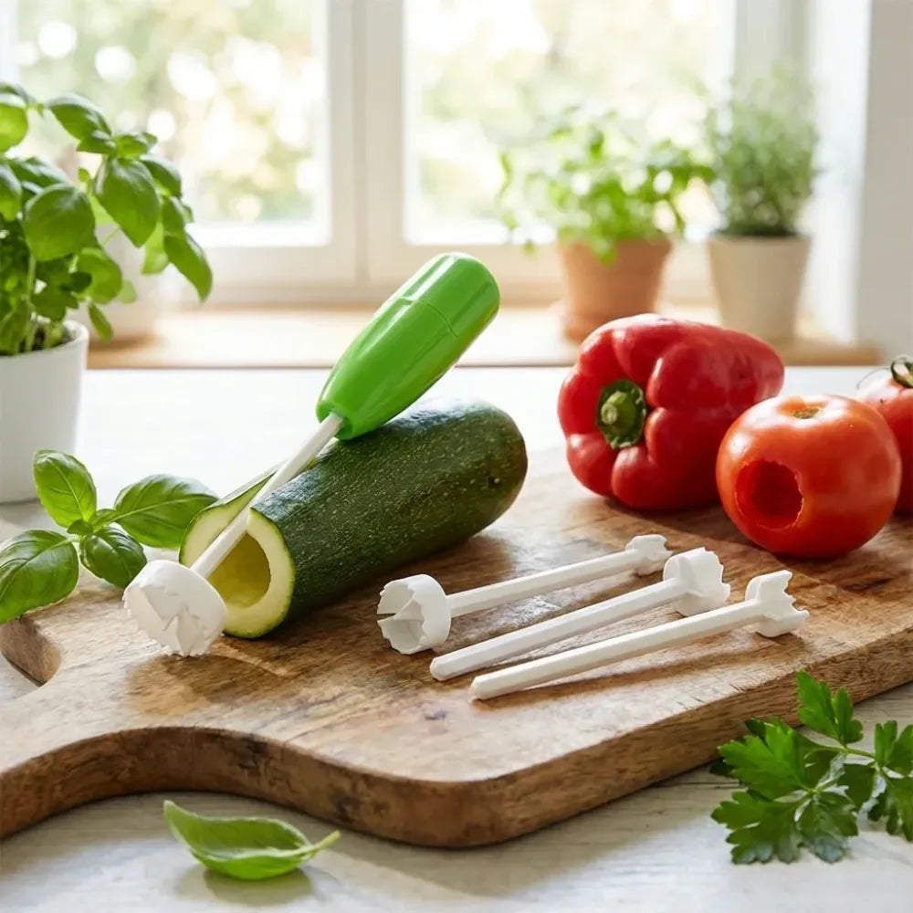 Veggie coring drill - kitchen tool