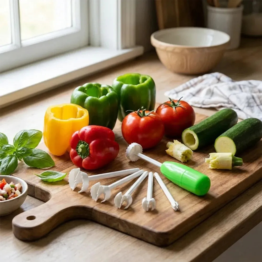 Veggie coring drill - kitchen tool