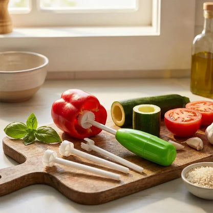 Veggie coring drill - kitchen tool