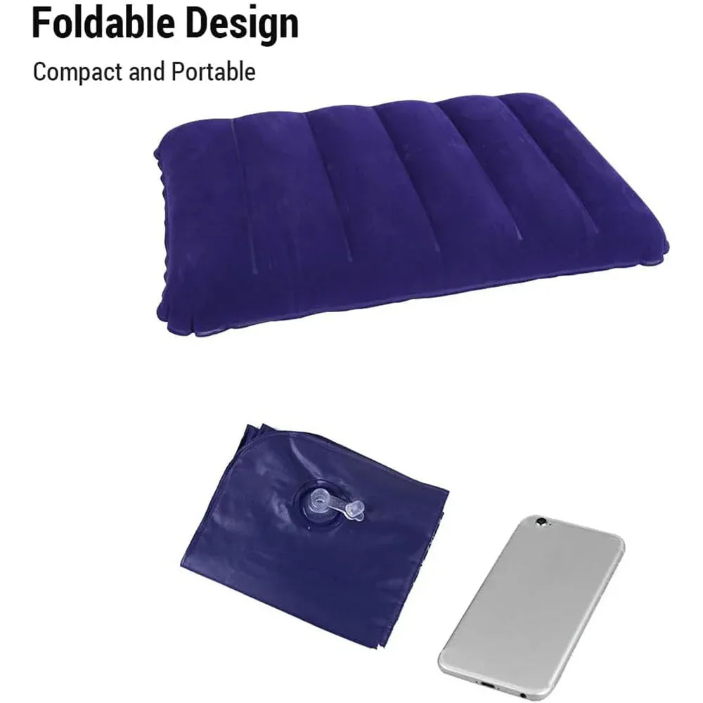 Velvet Inflatable Travel Pillow - Travel