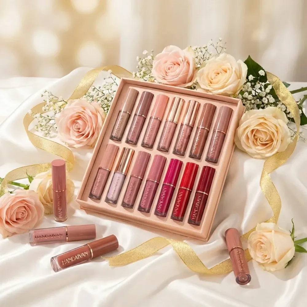 Velvet matte liquid lipstick set 12pcs