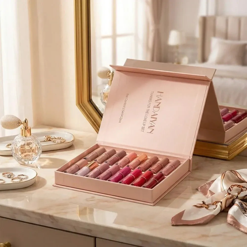 Velvet matte liquid lipstick set 12pcs