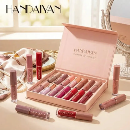 Velvet matte liquid lipstick set 12pcs