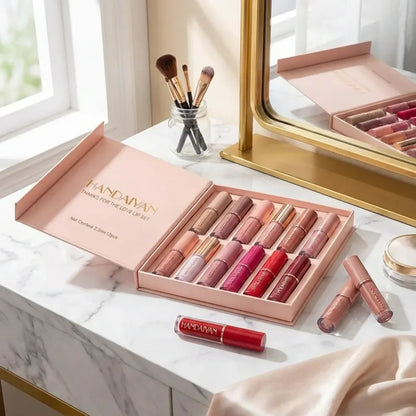 Velvet matte liquid lipstick set 12pcs