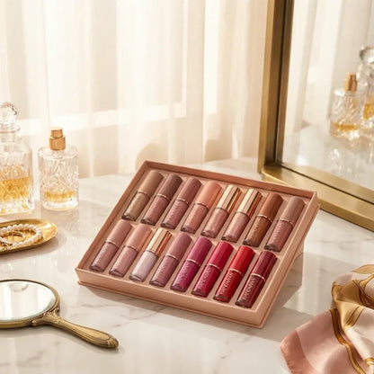 Velvet matte liquid lipstick set 12pcs