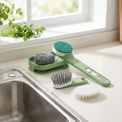 Versatile dish brush set - home & kitchen