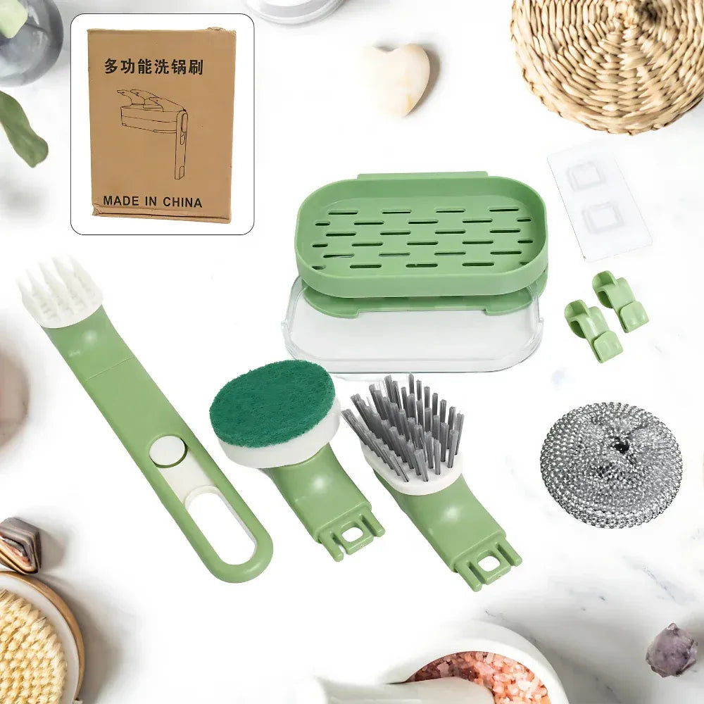 Versatile dish brush set - home & kitchen