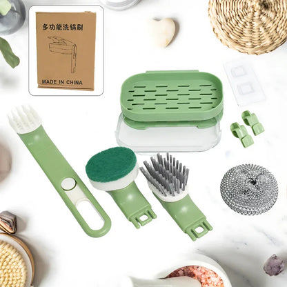 Versatile dish brush set - home & kitchen