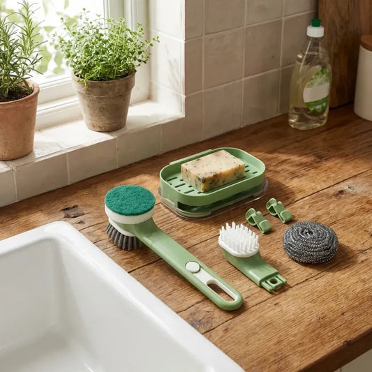 Versatile dish brush set - home & kitchen