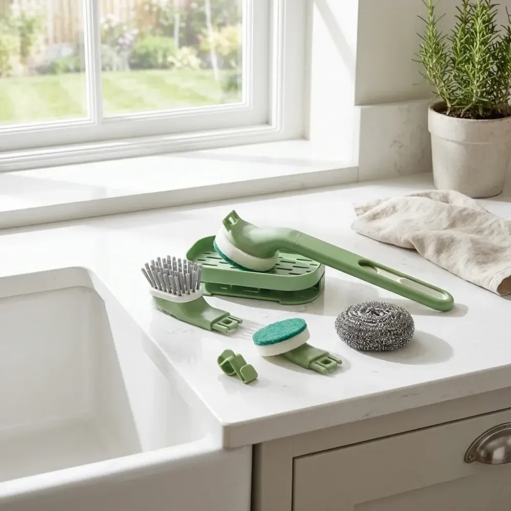 Versatile dish brush set - home & kitchen