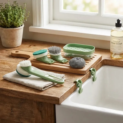 Versatile dish brush set - home & kitchen