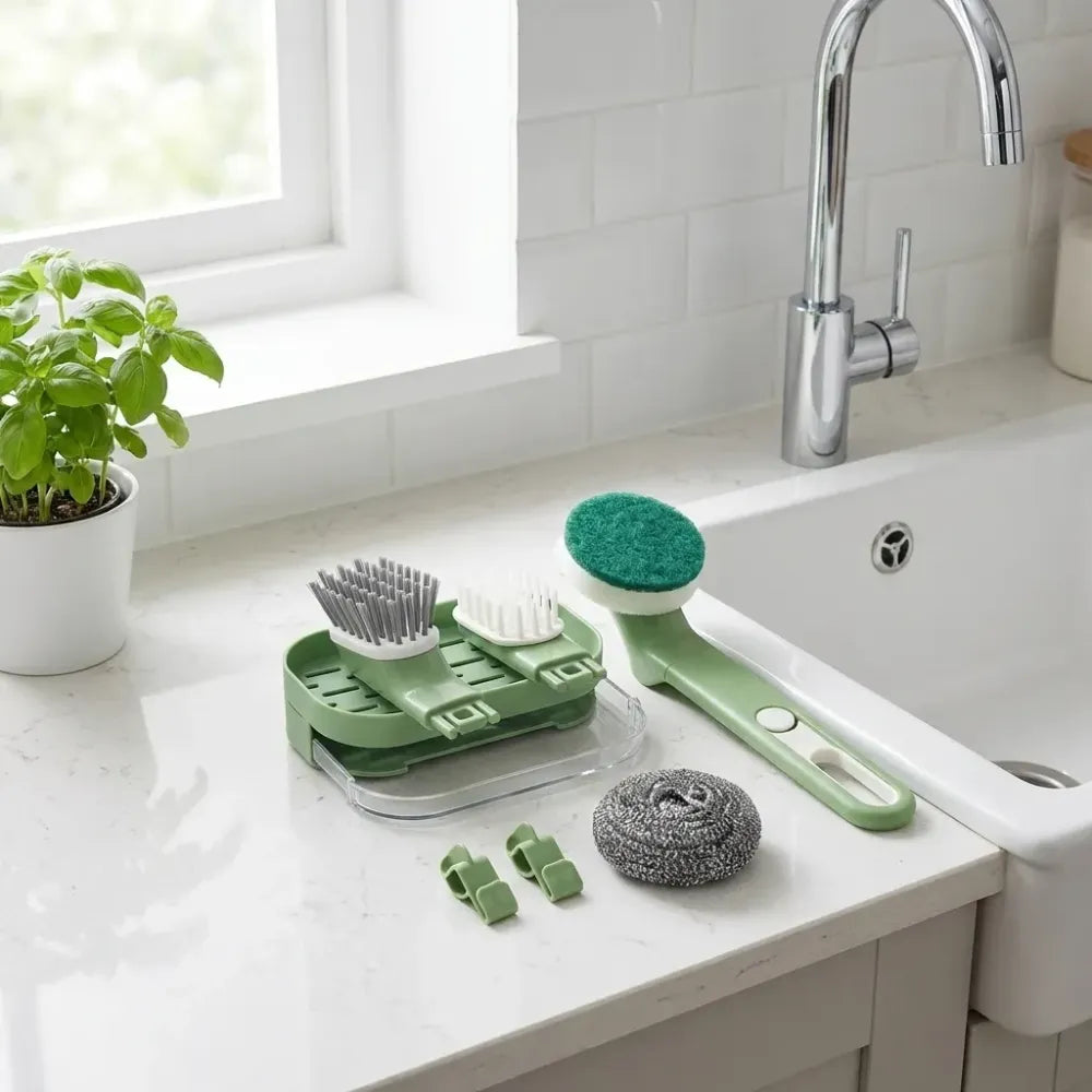 Versatile dish brush set - home & kitchen