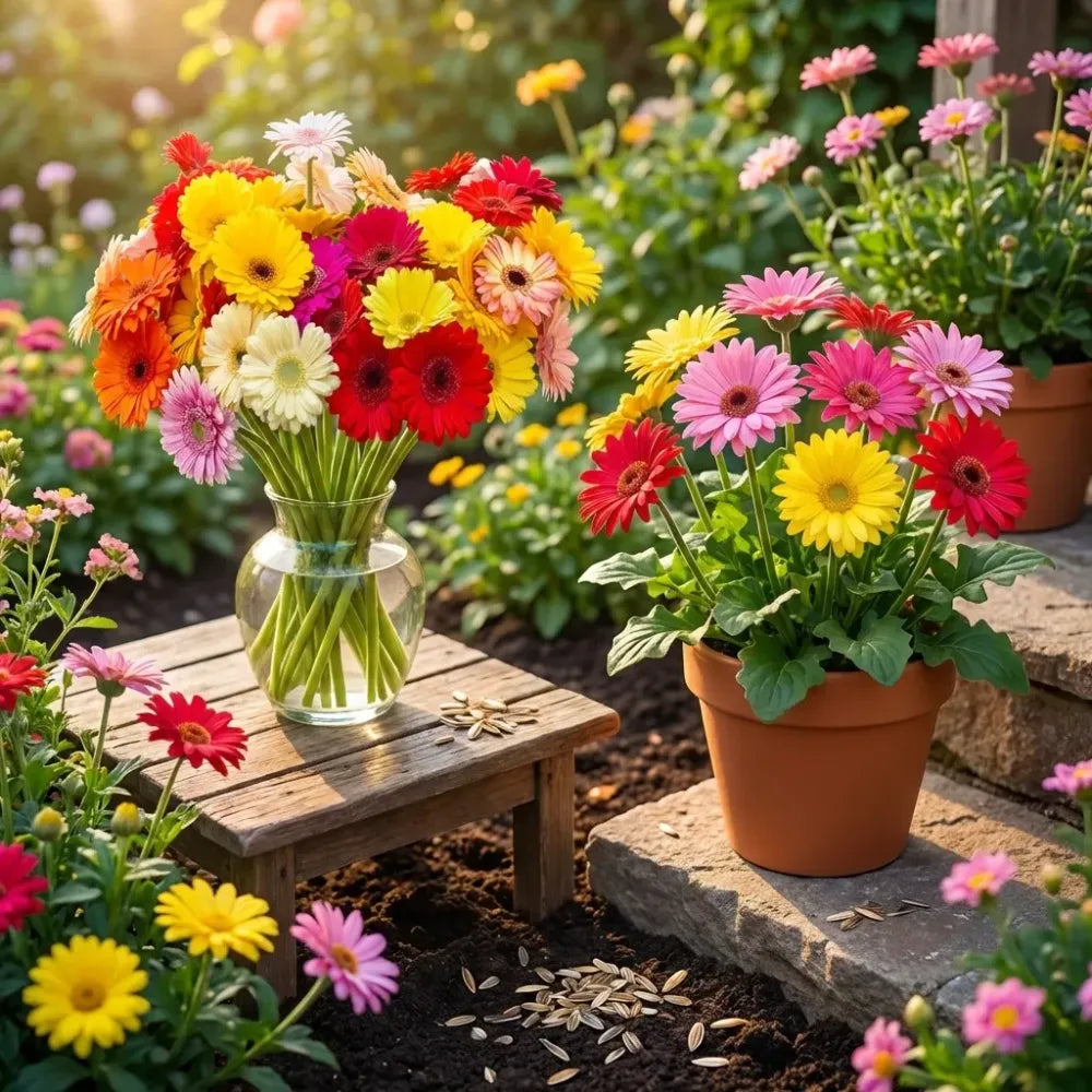 Vibrant gerbera daisy seeds - gardening