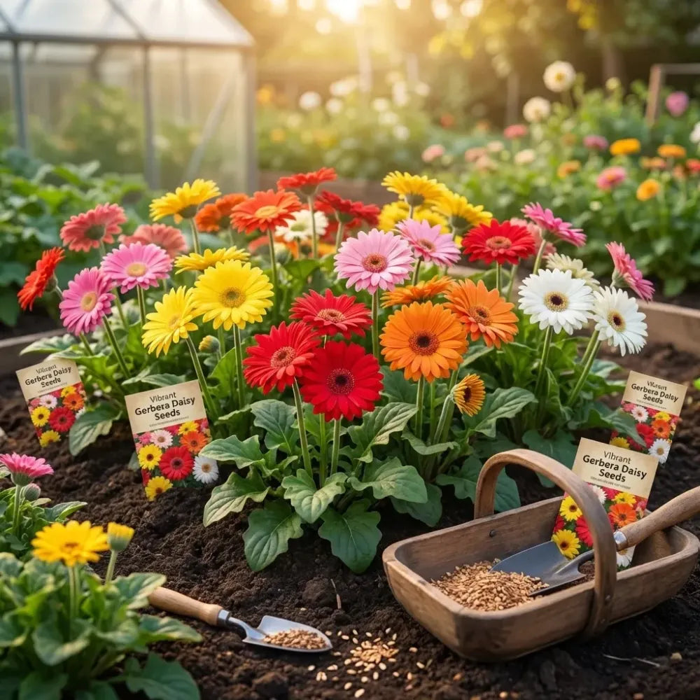 Vibrant gerbera daisy seeds - gardening
