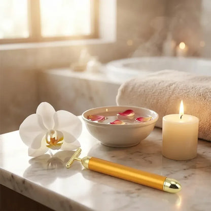 Vibrating facial massage tool - health care