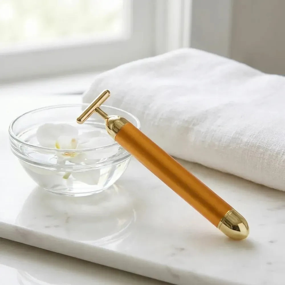 Vibrating facial massage tool - health care