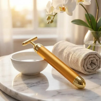Vibrating facial massage tool - health care