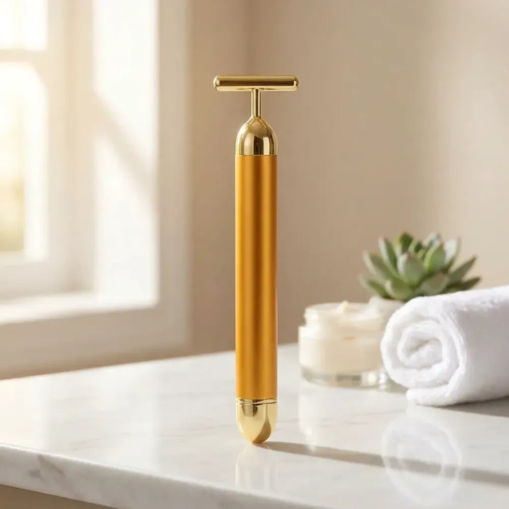 Vibrating facial massage tool - health care