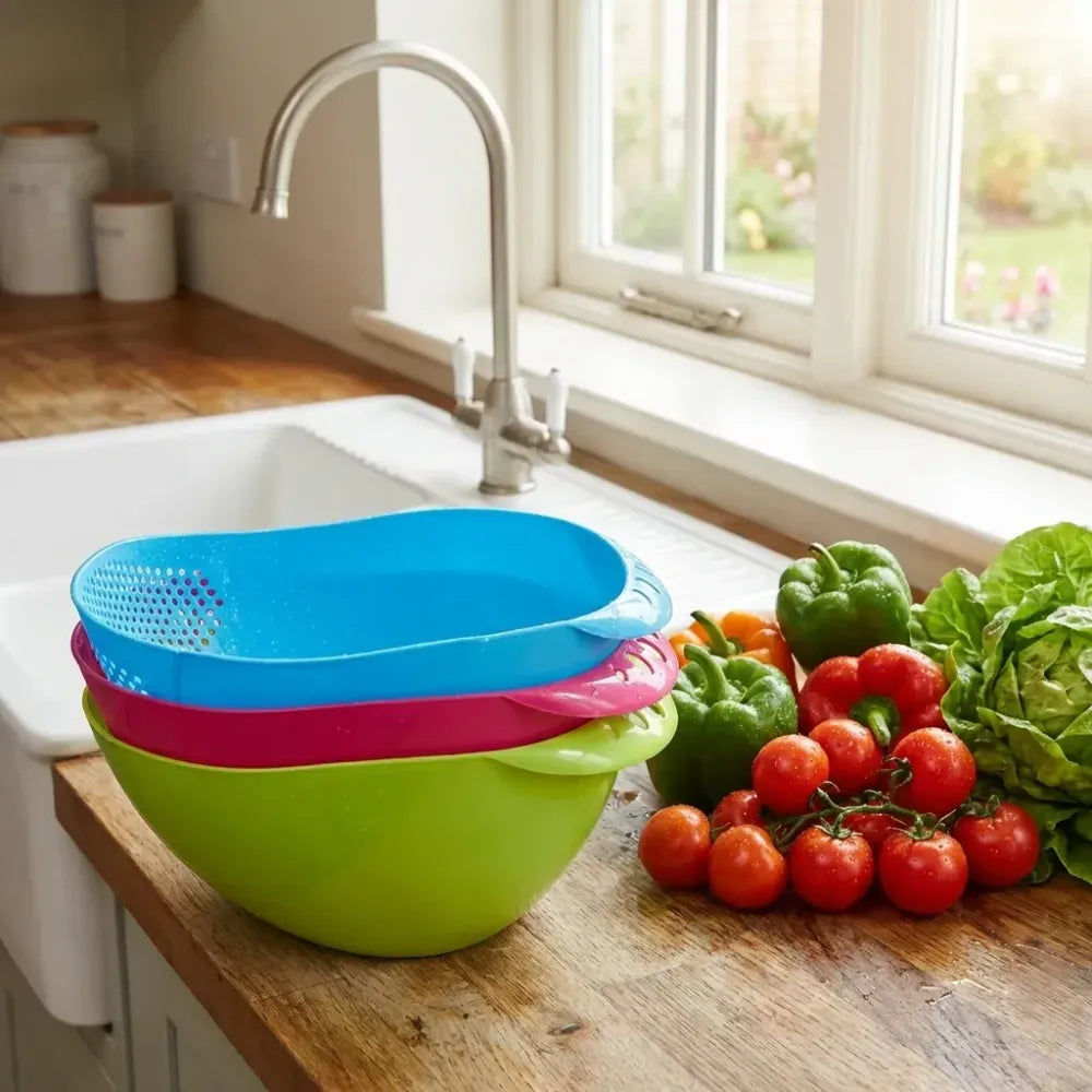 Virgin plastic strainer bowl - home & kitchen