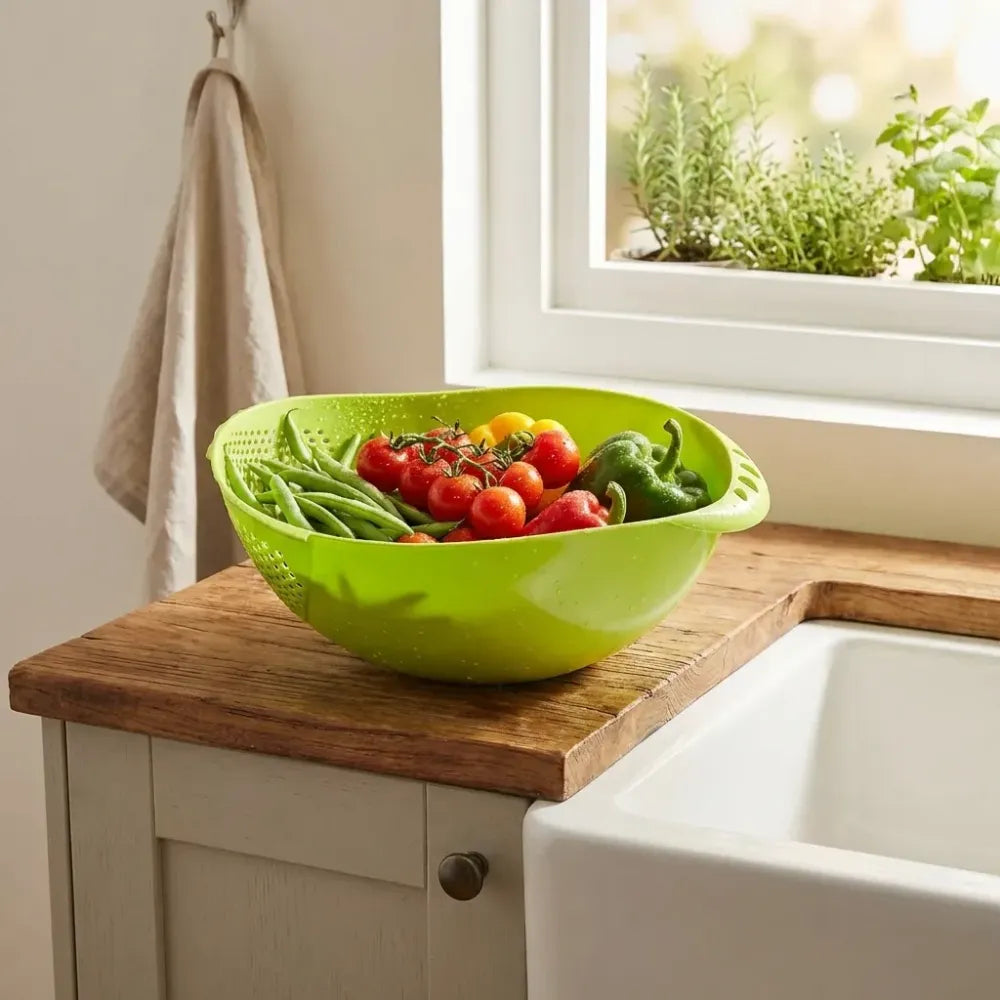 Virgin plastic strainer bowl - home & kitchen