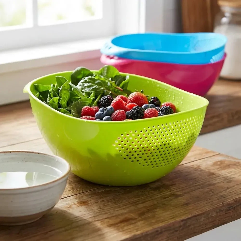 Virgin plastic strainer bowl - home & kitchen