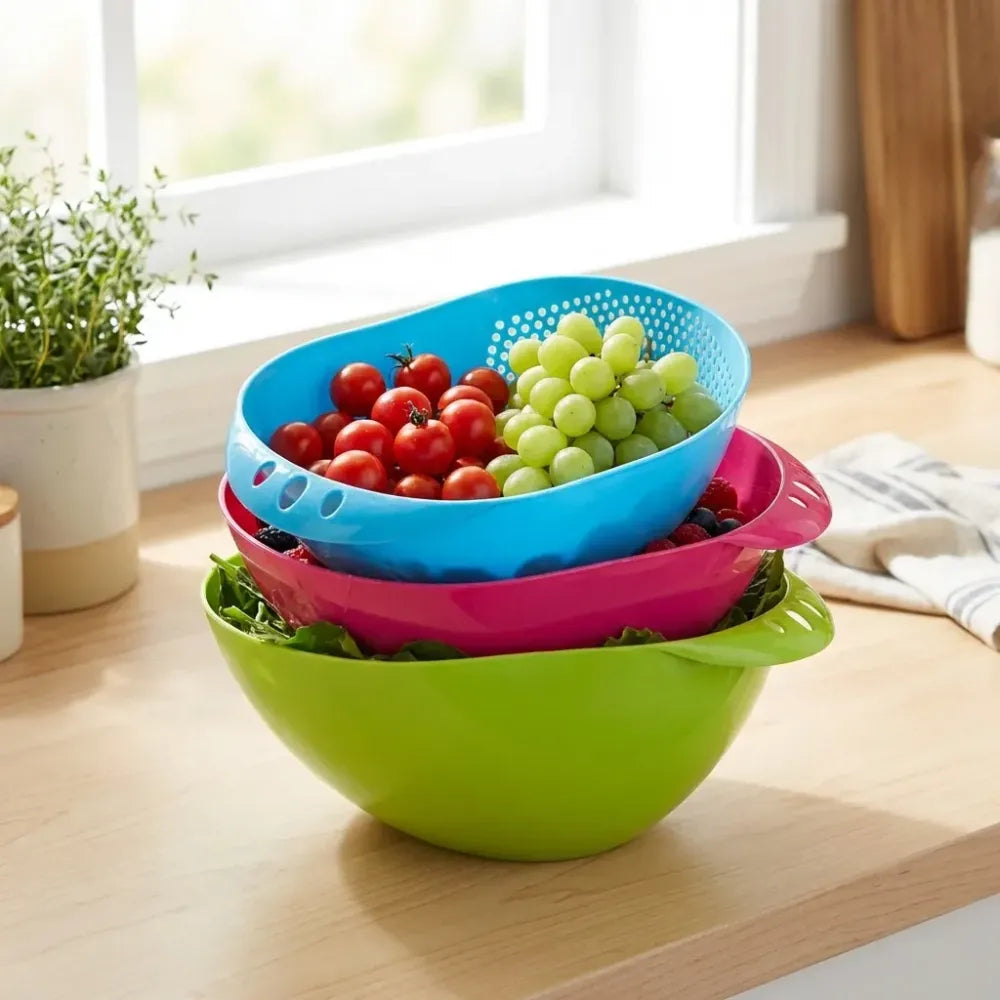 Virgin plastic strainer bowl - home & kitchen