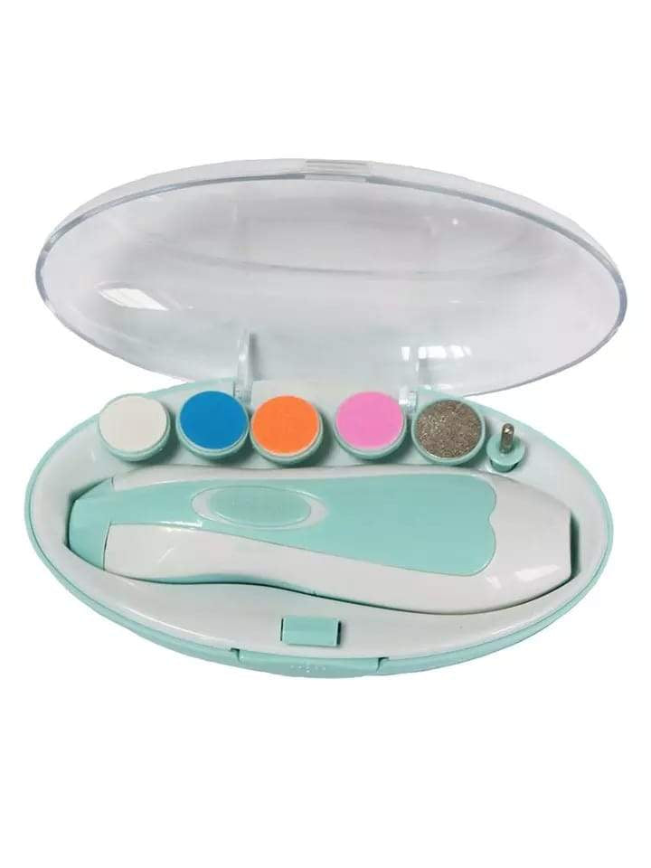 1223 Electric Baby Nail Trimmer With Grinding Heads For Newborn Infant And Toddler