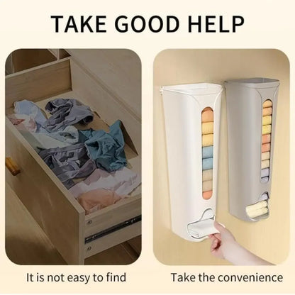 Wall-mounted cabinet storage organizer