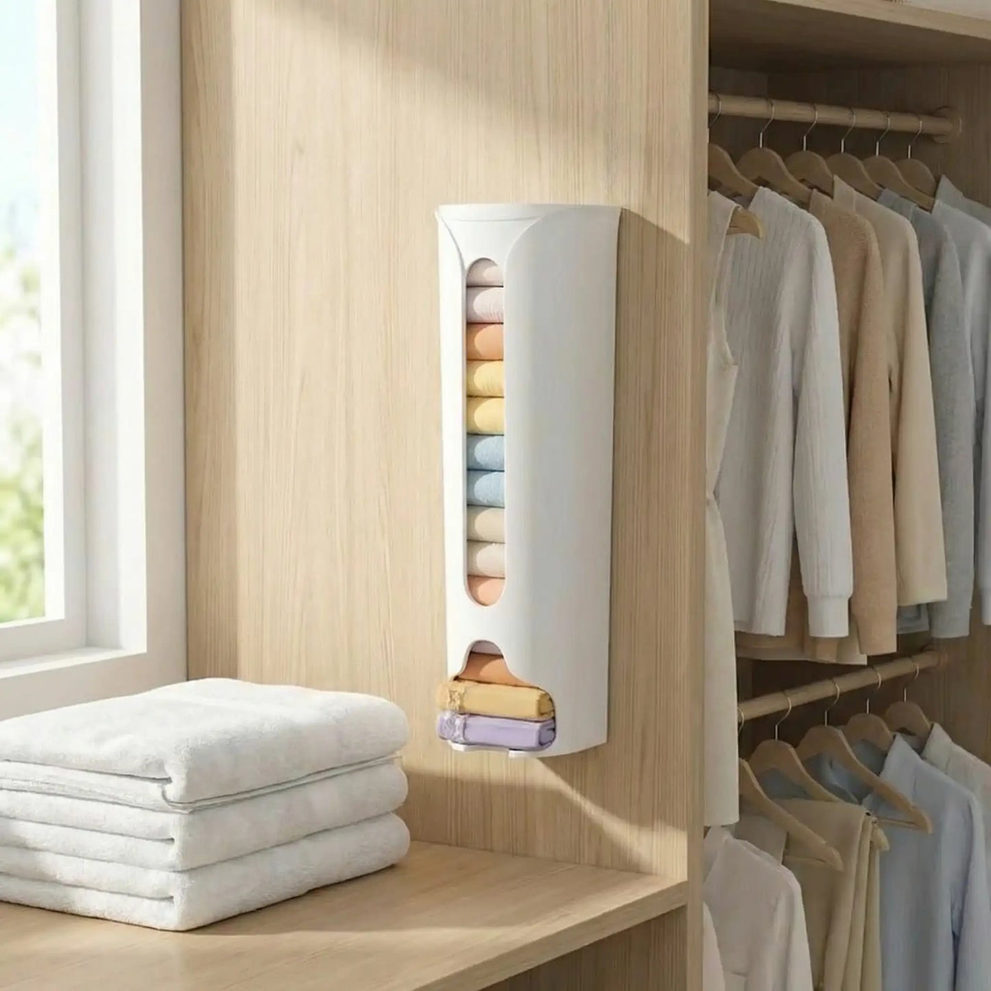 Wall-Mounted Cabinet Storage Organizer