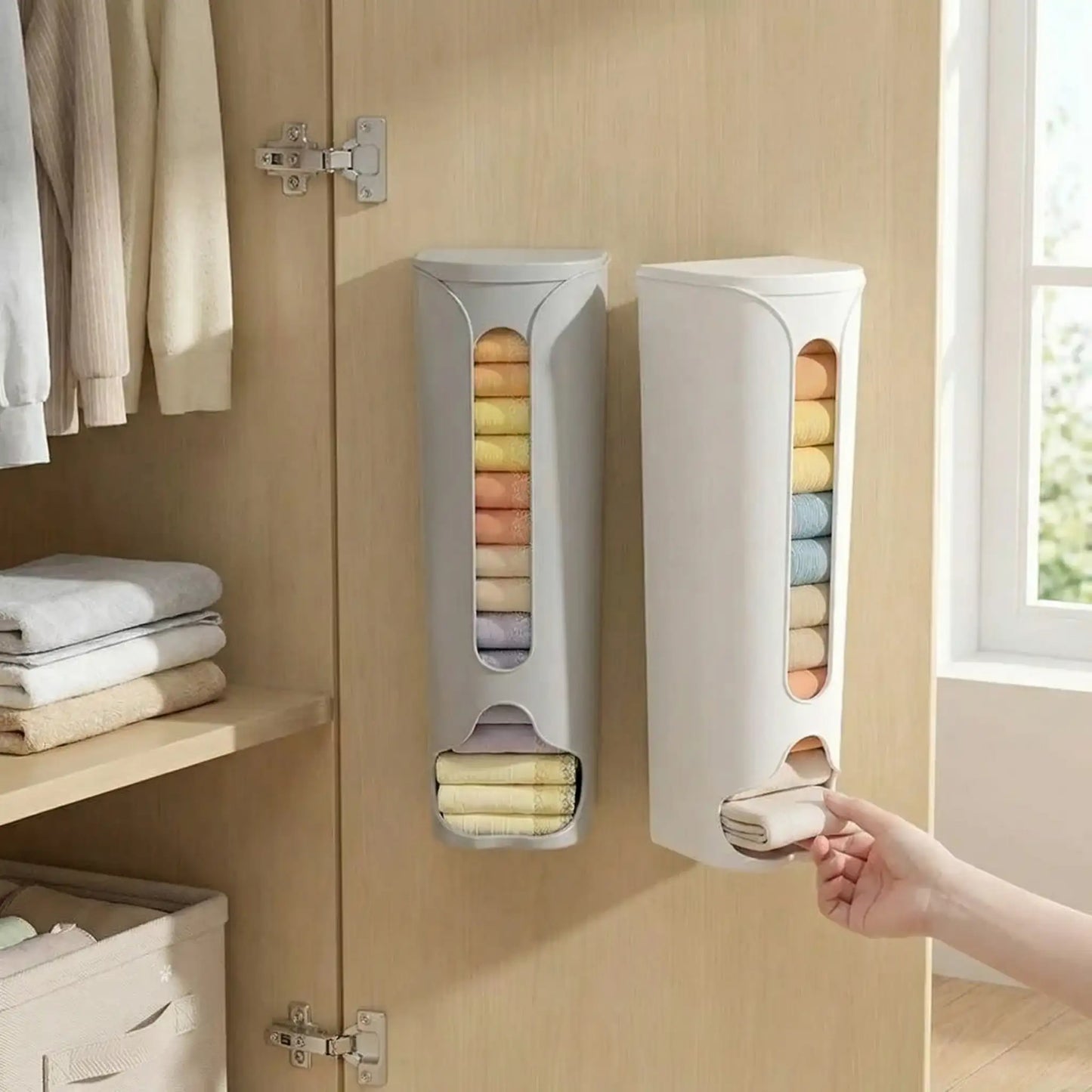 Wall-Mounted Cabinet Storage Organizer