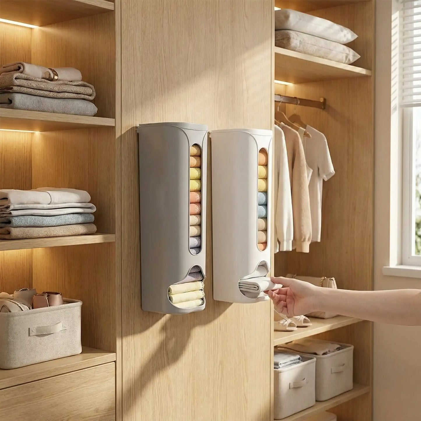 Wall-Mounted Cabinet Storage Organizer