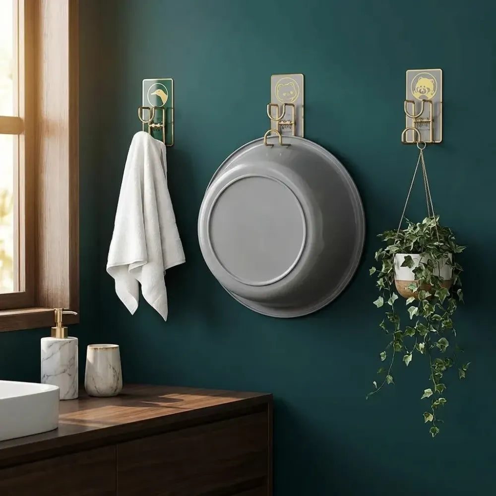 Wall mounted light hanging rack pack of 2