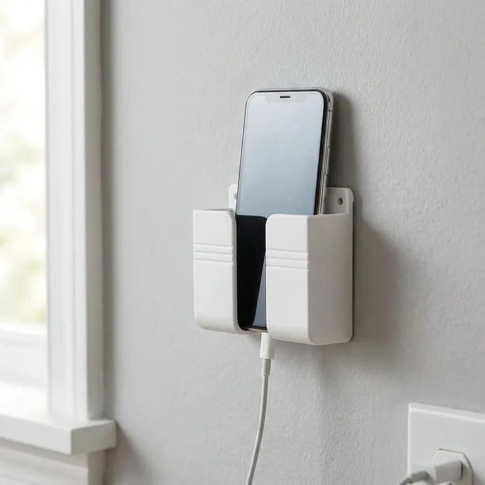 Wall mounted mobile charging holder
