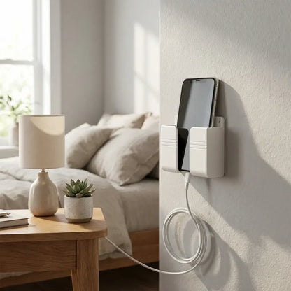 Wall mounted mobile charging holder
