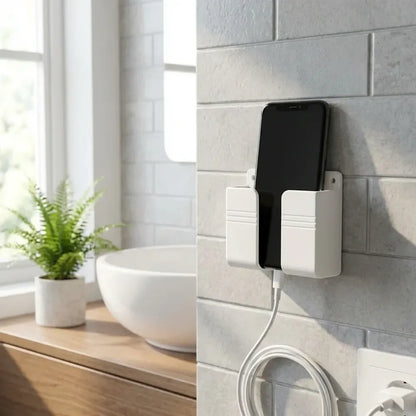 Wall mounted mobile charging holder