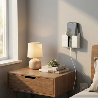 Wall mounted mobile charging holder